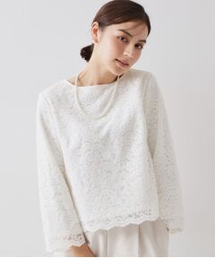 OPAQUE.CLIP / オペーク ドット クリップ シャツ・ブラウス | ≪通勤・セレモニー対応≫ レースブラウス【洗濯機OK】