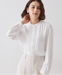 OPAQUE.CLIP / オペーク ドット クリップ シャツ・ブラウス | ≪通勤・セレモニー対応≫ タックブラウス【洗濯機OK】