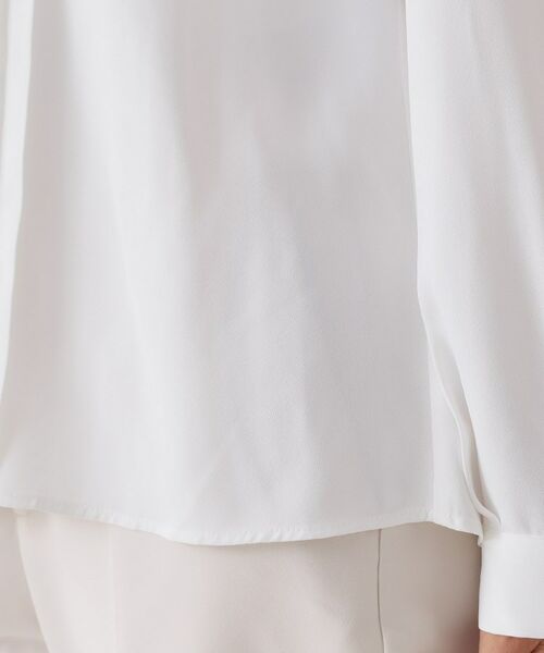 OPAQUE.CLIP / オペーク ドット クリップ シャツ・ブラウス | ≪通勤・セレモニー対応≫ タックブラウス【洗濯機OK】 | 詳細10