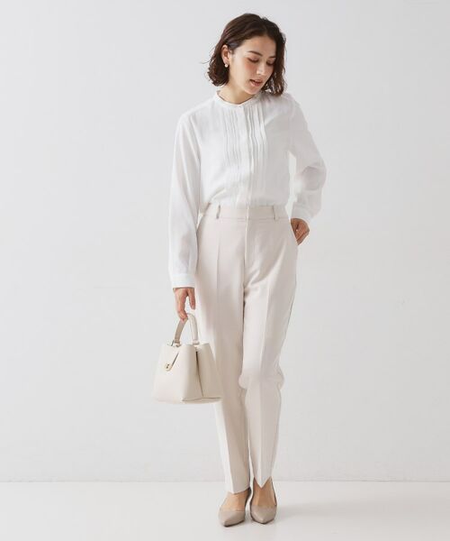 OPAQUE.CLIP / オペーク ドット クリップ シャツ・ブラウス | ≪通勤・セレモニー対応≫ タックブラウス【洗濯機OK】 | 詳細2