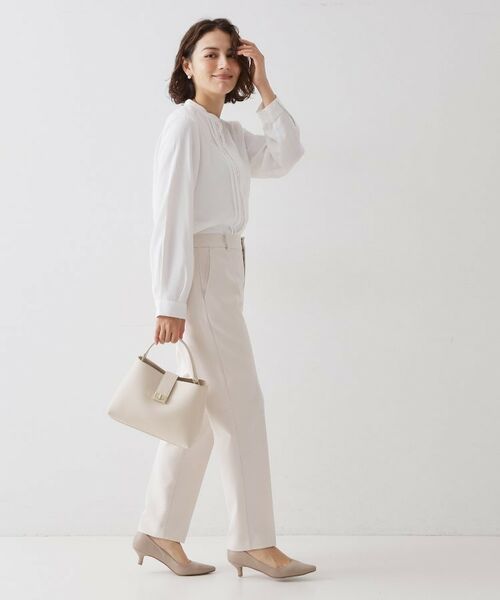 OPAQUE.CLIP / オペーク ドット クリップ シャツ・ブラウス | ≪通勤・セレモニー対応≫ タックブラウス【洗濯機OK】 | 詳細3