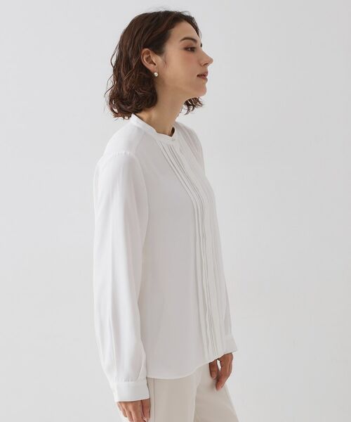 OPAQUE.CLIP / オペーク ドット クリップ シャツ・ブラウス | ≪通勤・セレモニー対応≫ タックブラウス【洗濯機OK】 | 詳細6