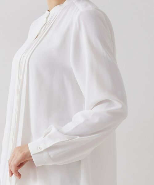 OPAQUE.CLIP / オペーク ドット クリップ シャツ・ブラウス | ≪通勤・セレモニー対応≫ タックブラウス【洗濯機OK】 | 詳細9