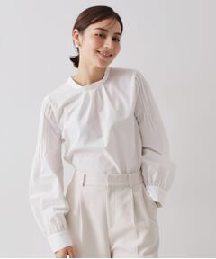 OPAQUE.CLIP / オペーク ドット クリップ シャツ・ブラウス | ≪通勤・セレモニー対応≫袖タックボリュームブラウス【洗濯機OK】