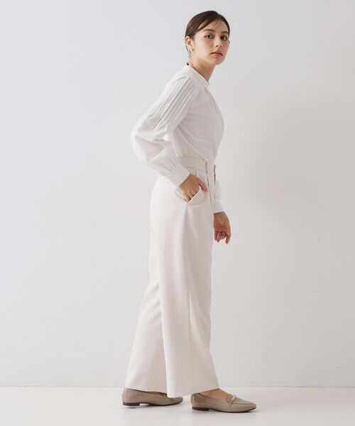 OPAQUE.CLIP / オペーク ドット クリップ シャツ・ブラウス | ≪通勤・セレモニー対応≫袖タックボリュームブラウス【洗濯機OK】 | 詳細3