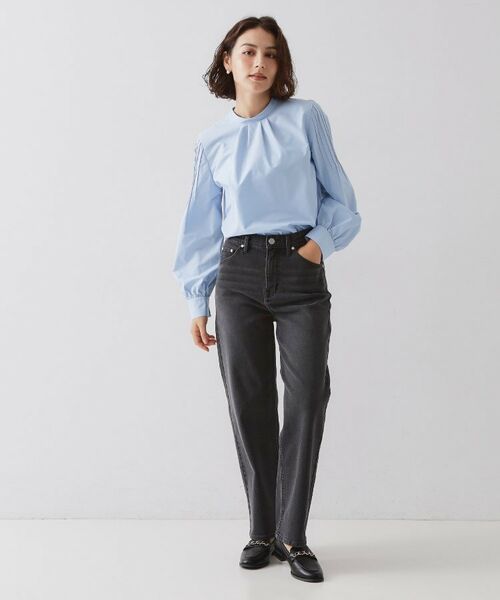 OPAQUE.CLIP / オペーク ドット クリップ シャツ・ブラウス | ≪通勤・セレモニー対応≫袖タックボリュームブラウス【洗濯機OK】 | 詳細6