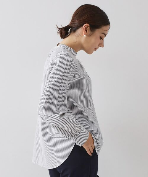 OPAQUE.CLIP / オペーク ドット クリップ シャツ・ブラウス | ≪通勤・セレモニー対応≫袖タックボリュームブラウス【洗濯機OK】 | 詳細9