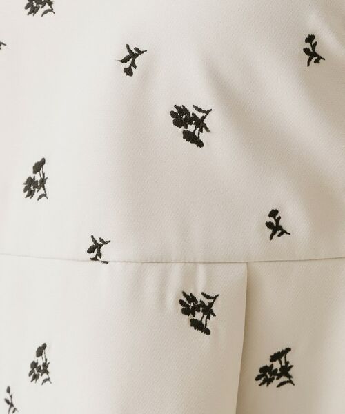 OPAQUE.CLIP / オペーク ドット クリップ シャツ・ブラウス | フラワー刺繍ペプラムブラウス【洗濯機OK】 | 詳細8