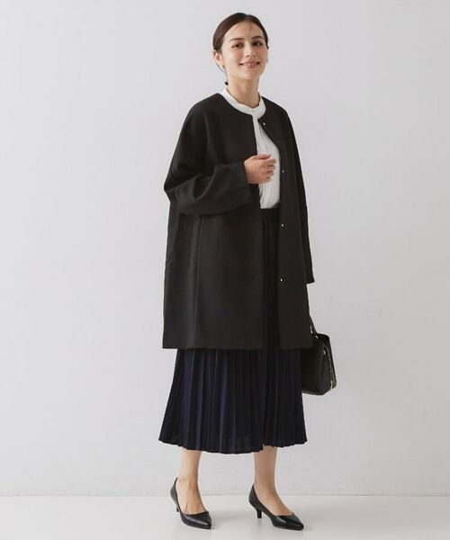 OPAQUE.CLIP / オペーク ドット クリップ その他アウター | フォルムスリーブミドルコート【洗濯機OK】 | 詳細6