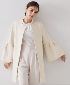 OPAQUE.CLIP / オペーク ドット クリップ その他アウター | フレアスリーブミドルコート【洗濯機OK】