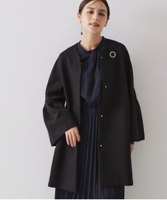 OPAQUE.CLIP / オペーク ドット クリップ その他アウター | フレアスリーブミドルコート【洗濯機OK】