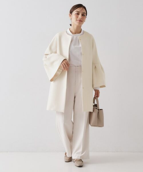 OPAQUE.CLIP / オペーク ドット クリップ その他アウター | フレアスリーブミドルコート【洗濯機OK】 | 詳細2