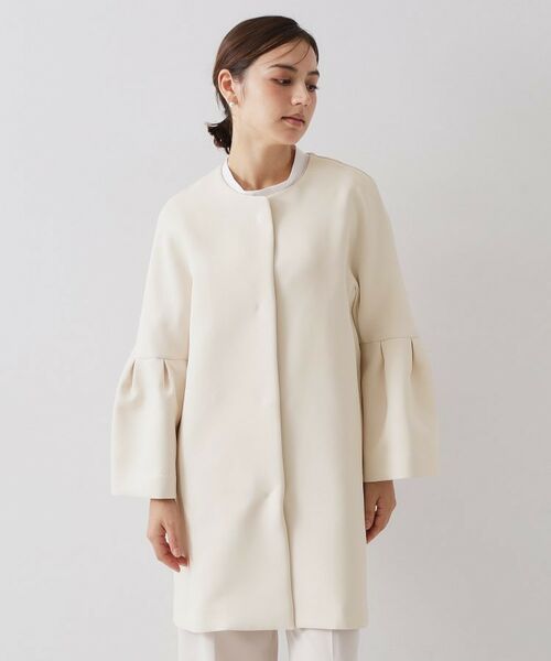 OPAQUE.CLIP / オペーク ドット クリップ その他アウター | フレアスリーブミドルコート【洗濯機OK】 | 詳細9