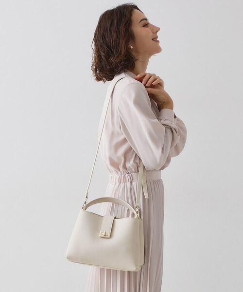 OPAQUE.CLIP / オペーク ドット クリップ ハンドバッグ | 【2WAY】サフィアーノ調ミドルワンハンドルバッグ | 詳細1