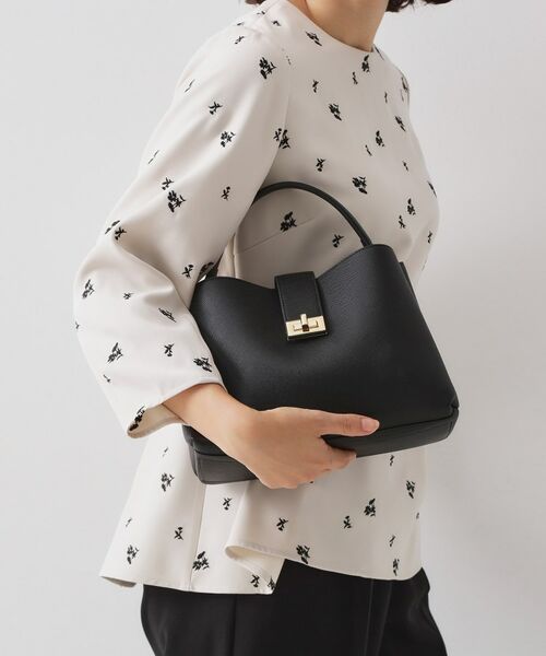 OPAQUE. CLIP/オペーク ドット クリップ 【2WAY】サフィアーノ調ミドルワンハンドルバッグ ブラック(019) 00