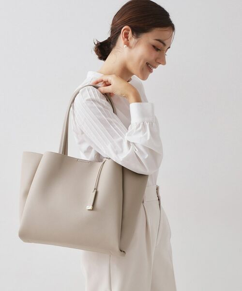 OPAQUE.CLIP / オペーク ドット クリップ トートバッグ | 【軽量／A4サイズ対応】サフィアーノ調3層トートバッグ | 詳細5