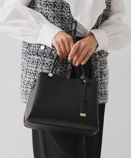 OPAQUE.CLIP / オペーク ドット クリップ ボストンバッグ | 【2WAY】合皮ミドルサイズボストンバッグ(ブラック(019))
