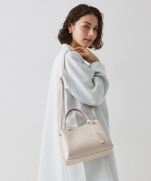 OPAQUE.CLIP / オペーク ドット クリップ ボストンバッグ | 【2WAY】合皮ミドルサイズボストンバッグ(グレージュ(050))