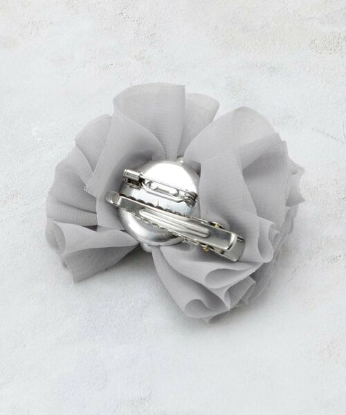 OPAQUE.CLIP / オペーク ドット クリップ ブローチ・コサージュ | シフォン×フェイクパール リボン型コサージュ | 詳細2