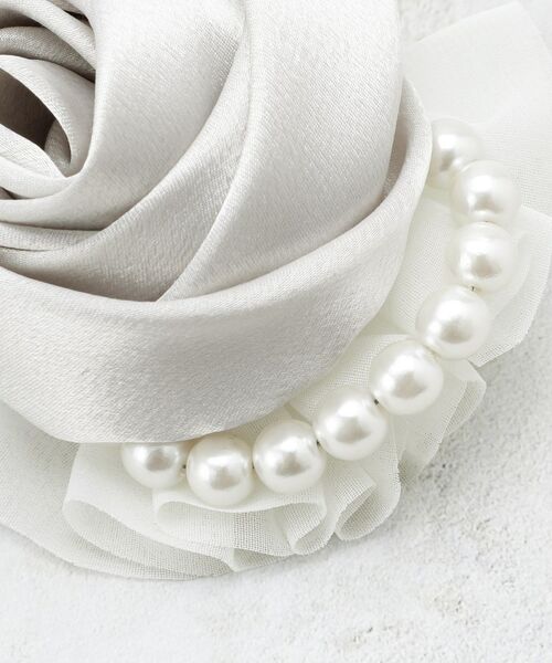 OPAQUE.CLIP / オペーク ドット クリップ ブローチ・コサージュ | フェイクパールローズコサージュ | 詳細4