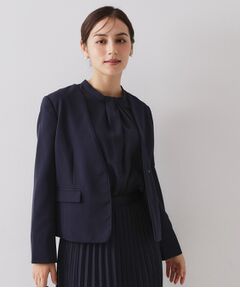 ノーカラージャケット（条件：ブルー系、予約商品