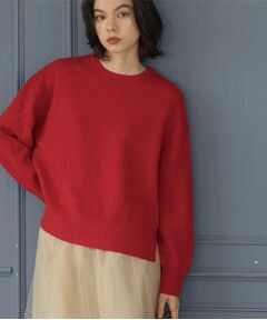 OPAQUE.CLIP / オペーク ドット クリップ ニット・セーター | きらきらクルーミドルゲージニット【洗濯機OK】