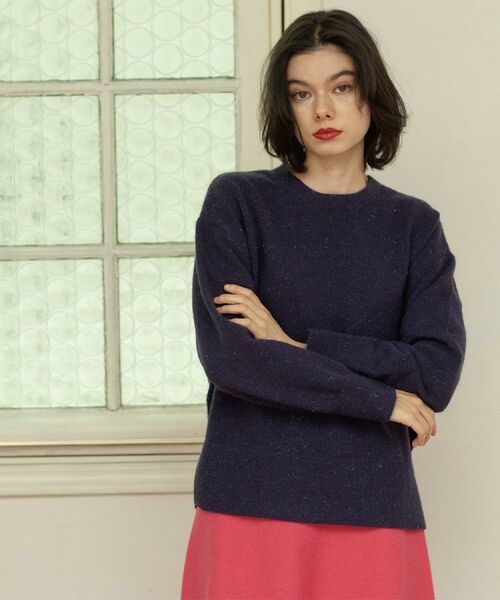 OPAQUE.CLIP / オペーク ドット クリップ ニット・セーター | きらきらクルーミドルゲージニット【洗濯機OK】 | 詳細19