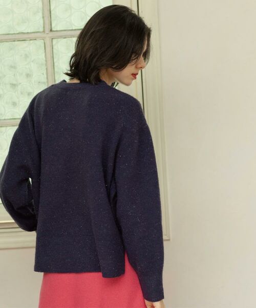 OPAQUE.CLIP / オペーク ドット クリップ ニット・セーター | きらきらクルーミドルゲージニット【洗濯機OK】 | 詳細20