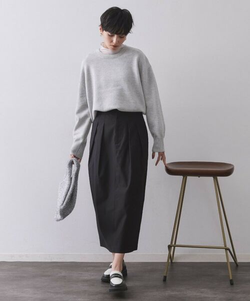 OPAQUE.CLIP / オペーク ドット クリップ ニット・セーター | きらきらクルーミドルゲージニット【洗濯機OK】 | 詳細23