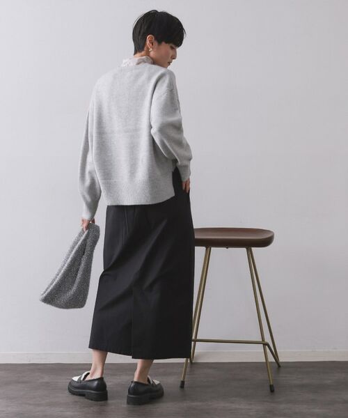 OPAQUE.CLIP / オペーク ドット クリップ ニット・セーター | きらきらクルーミドルゲージニット【洗濯機OK】 | 詳細24