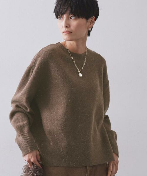 OPAQUE.CLIP / オペーク ドット クリップ ニット・セーター | きらきらクルーミドルゲージニット【洗濯機OK】 | 詳細26