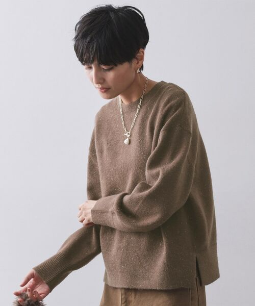 OPAQUE.CLIP / オペーク ドット クリップ ニット・セーター | きらきらクルーミドルゲージニット【洗濯機OK】 | 詳細27