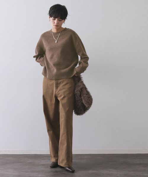 OPAQUE.CLIP / オペーク ドット クリップ ニット・セーター | きらきらクルーミドルゲージニット【洗濯機OK】 | 詳細28