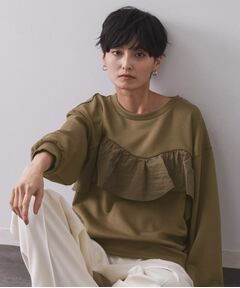 OPAQUE.CLIP / オペーク ドット クリップ カットソー | フリルドッキングトップス【洗濯機OK】