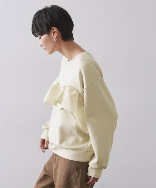 OPAQUE.CLIP / オペーク ドット クリップ カットソー | フリルドッキングトップス【洗濯機OK】 | 詳細14