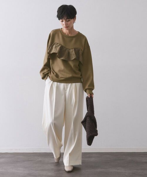 OPAQUE.CLIP / オペーク ドット クリップ カットソー | フリルドッキングトップス【洗濯機OK】 | 詳細6