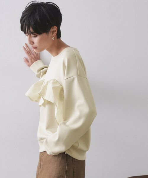 OPAQUE.CLIP / オペーク ドット クリップ カットソー | フリルドッキングトップス【洗濯機OK】 | 詳細9