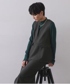 OPAQUE.CLIP / オペーク ドット クリップ ロング・マキシ丈ワンピース | ペプラムデザインジャンドレ【洗濯機OK】