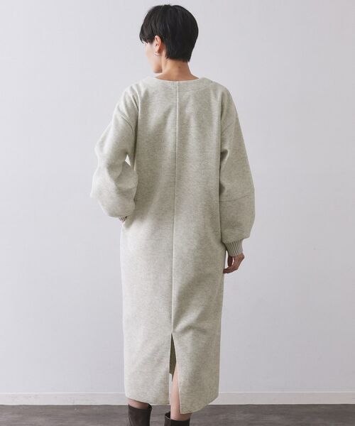 OPAQUE.CLIP / オペーク ドット クリップ ロング・マキシ丈ワンピース | ストレッチメルトンキーネックワンピ【洗濯機OK】 | 詳細11