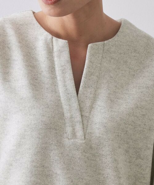 OPAQUE.CLIP / オペーク ドット クリップ ロング・マキシ丈ワンピース | ストレッチメルトンキーネックワンピ【洗濯機OK】 | 詳細12