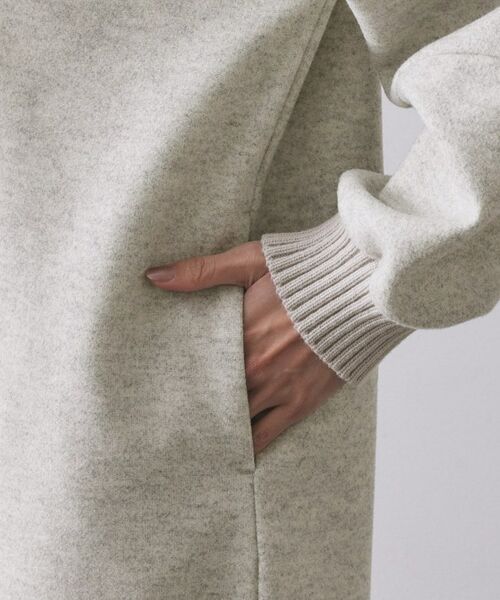 OPAQUE.CLIP / オペーク ドット クリップ ロング・マキシ丈ワンピース | ストレッチメルトンキーネックワンピ【洗濯機OK】 | 詳細14