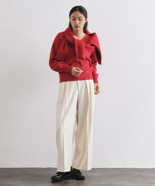 OPAQUE.CLIP / オペーク ドット クリップ パンツ | カルゼタックワイドパンツ【洗濯機OK】 | 詳細2