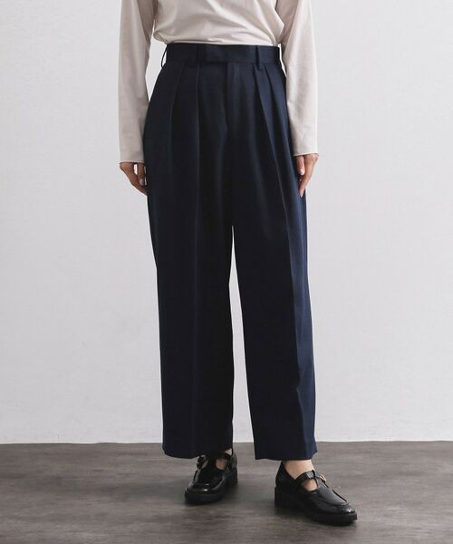 OPAQUE.CLIP / オペーク ドット クリップ パンツ | カルゼタックワイドパンツ【洗濯機OK】 | 詳細9