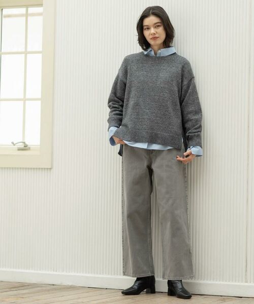 OPAQUE.CLIP / オペーク ドット クリップ パンツ | ヴィンテージカラーワイドストレートパンツ【洗濯機OK】 | 詳細1