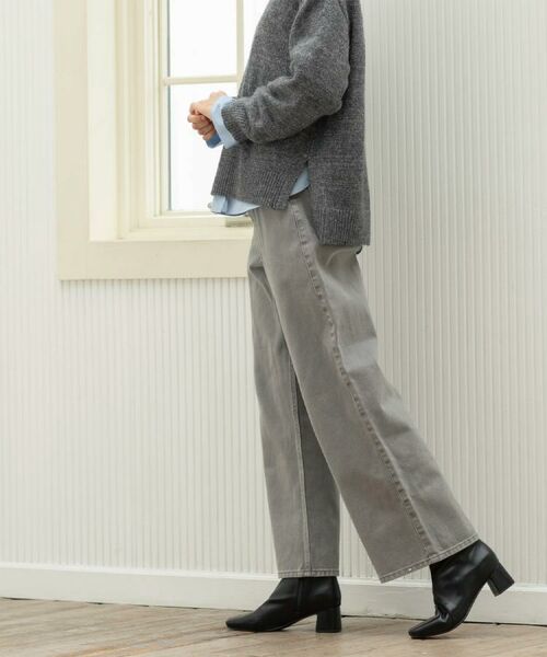 OPAQUE.CLIP / オペーク ドット クリップ パンツ | ヴィンテージカラーワイドストレートパンツ【洗濯機OK】 | 詳細2