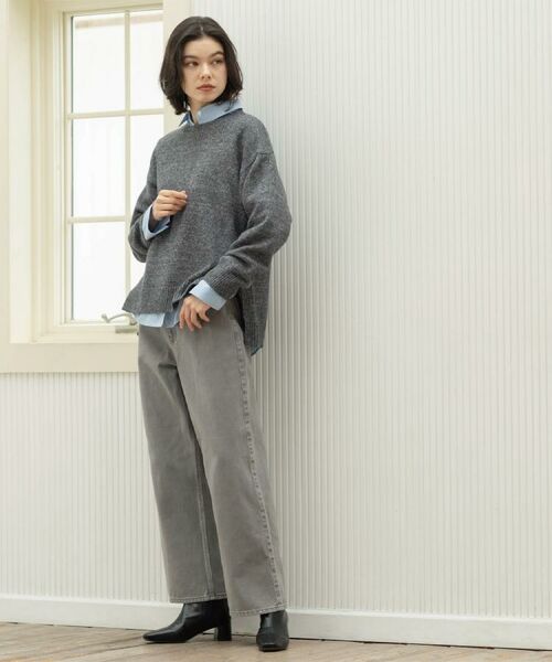 OPAQUE.CLIP / オペーク ドット クリップ パンツ | ヴィンテージカラーワイドストレートパンツ【洗濯機OK】 | 詳細3