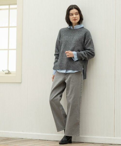 OPAQUE.CLIP / オペーク ドット クリップ パンツ | ヴィンテージカラーワイドストレートパンツ【洗濯機OK】 | 詳細4