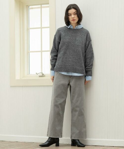 OPAQUE.CLIP / オペーク ドット クリップ パンツ | ヴィンテージカラーワイドストレートパンツ【洗濯機OK】 | 詳細5