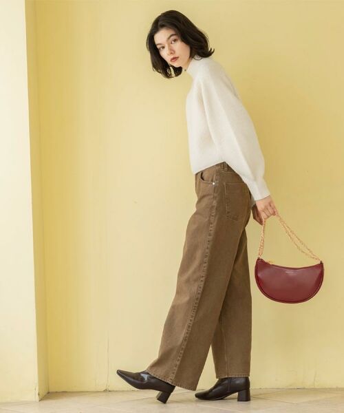 OPAQUE.CLIP / オペーク ドット クリップ パンツ | ヴィンテージカラーワイドストレートパンツ【洗濯機OK】 | 詳細6