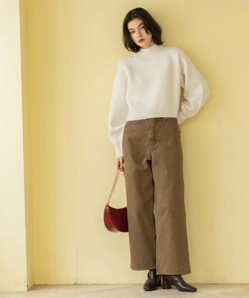 OPAQUE.CLIP / オペーク ドット クリップ パンツ | ヴィンテージカラーワイドストレートパンツ【洗濯機OK】 | 詳細7